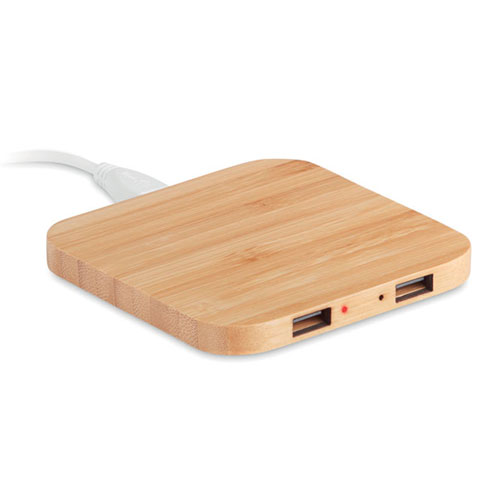 Wireless bamboo charger | Eco gift
